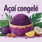 illustration bol acai congelé fruits exotiques