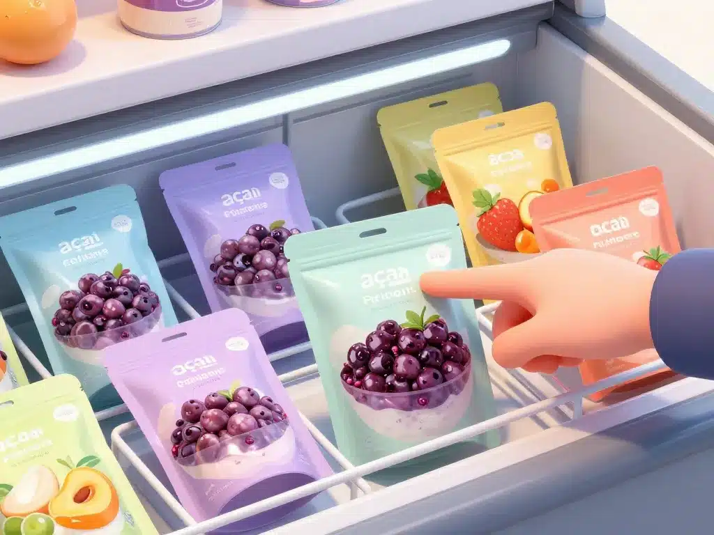 packs acai congelé choix rayon magasin