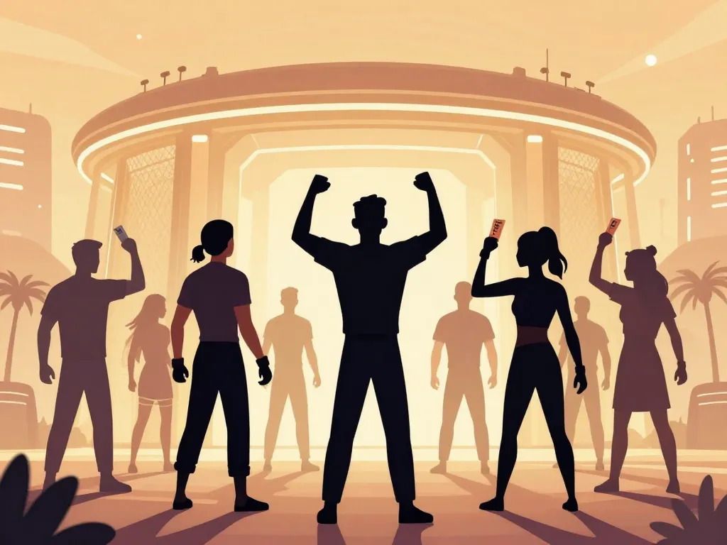 carte UFC Abu Dhabi expérience fan arène