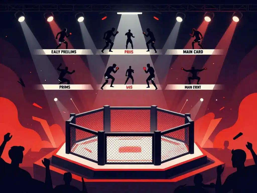 carte UFC Abu Dhabi illustration combats en vedette