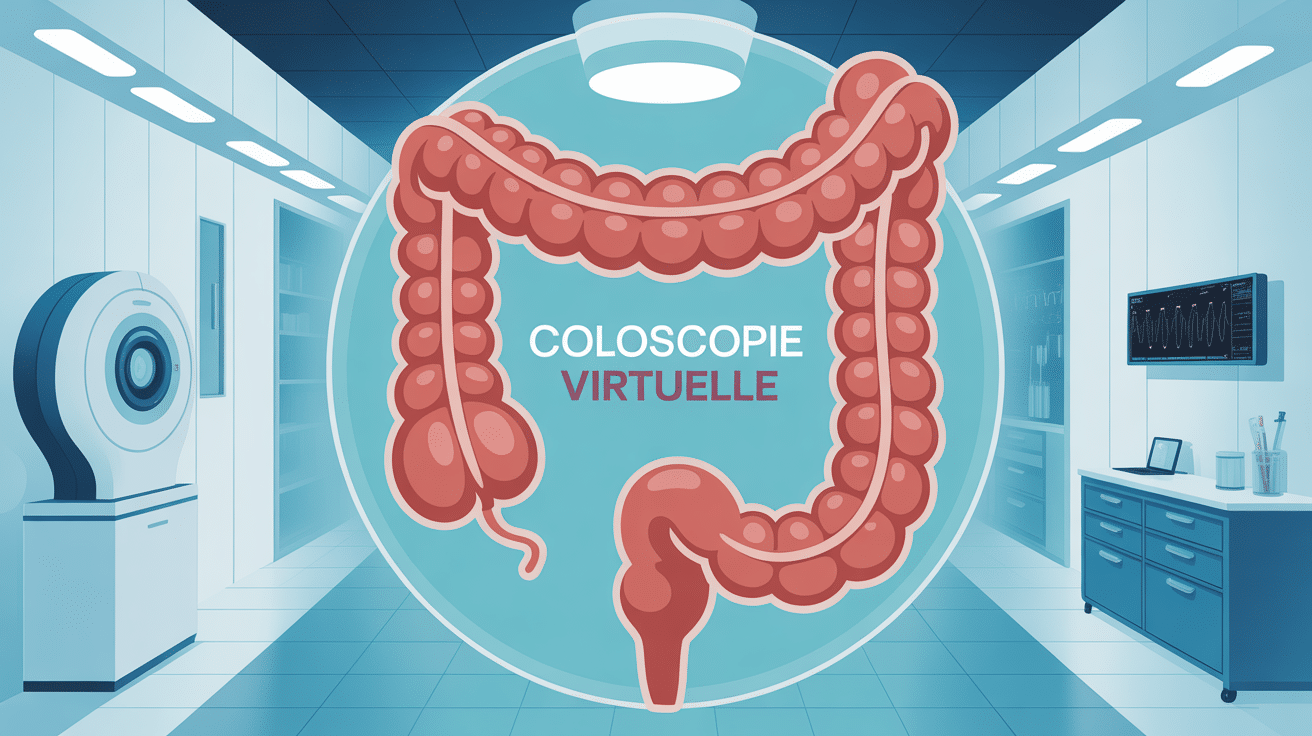coloscopie virtuelle vue 3D scanner médical