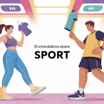 Illustration shopping en ligne vêtements sportifs ervinrobbins.store sport