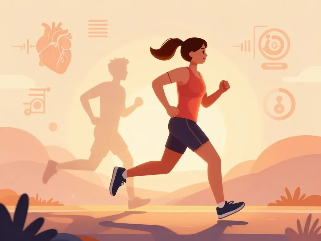 illustration faire du sport à jeun bienfaits santé énergie