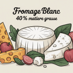 fromage blanc 40 matiere grasse illustration bol cremeux