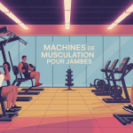 machine musculation pour jambes vue salle moderne
