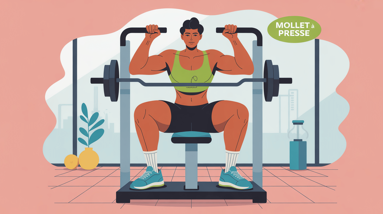 Illustration renforcement mollet à la presse machine