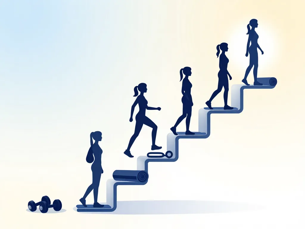 route programme musculation femme exercice silhouettes progression