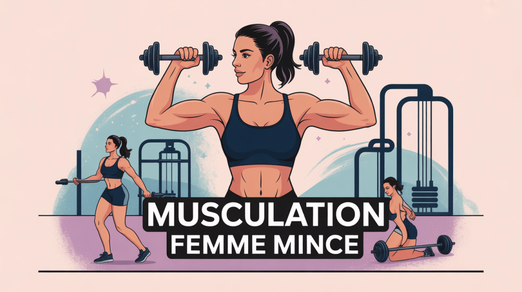 musculation femme mince exercice illustration vectorielle