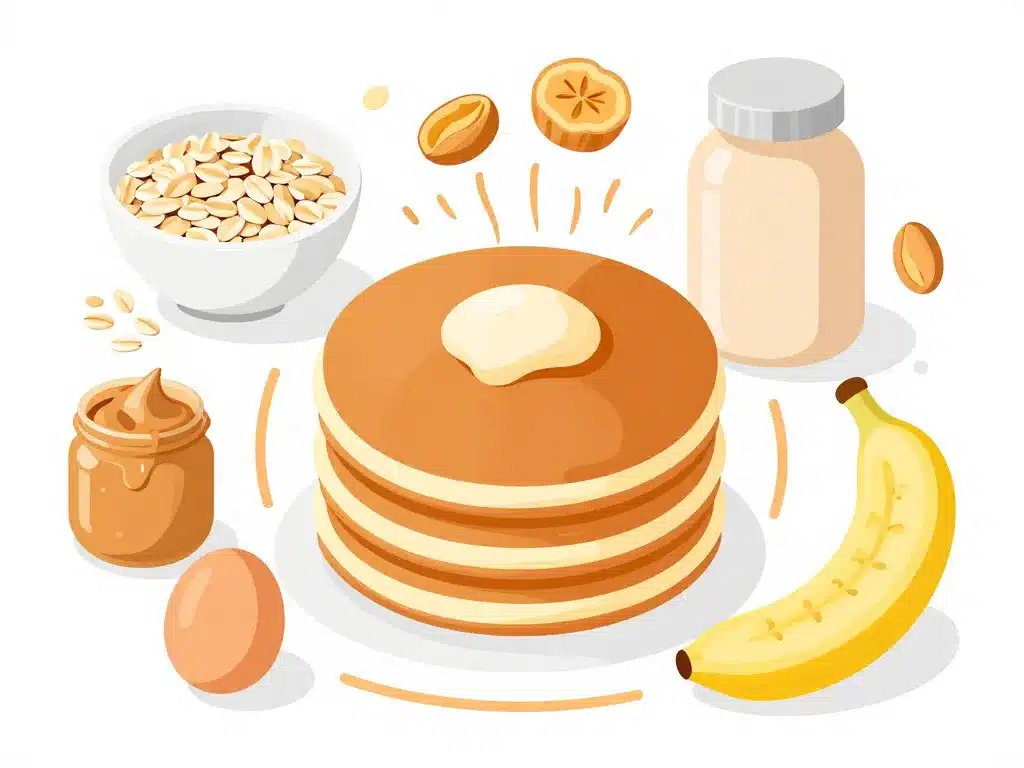 diagramme ingrédients pancake prise de masse