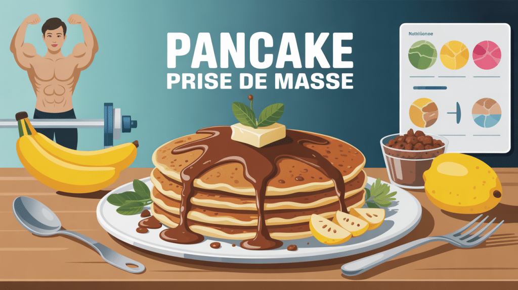 illustration pancake prise de masse musculation