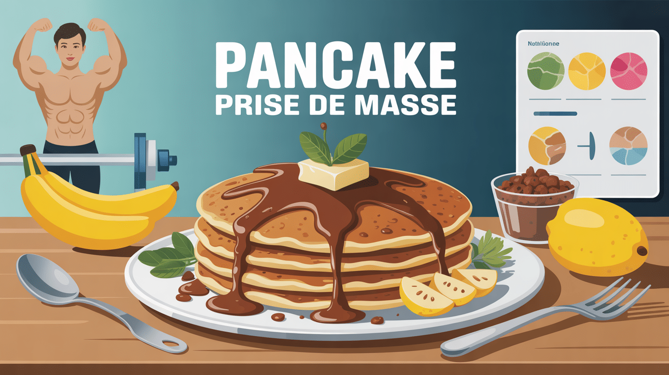 illustration pancake prise de masse musculation