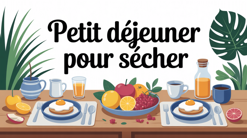 petit dejeuner pour secher table equilibree