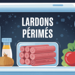 peut on manger des lardons périmés paquet dans frigo