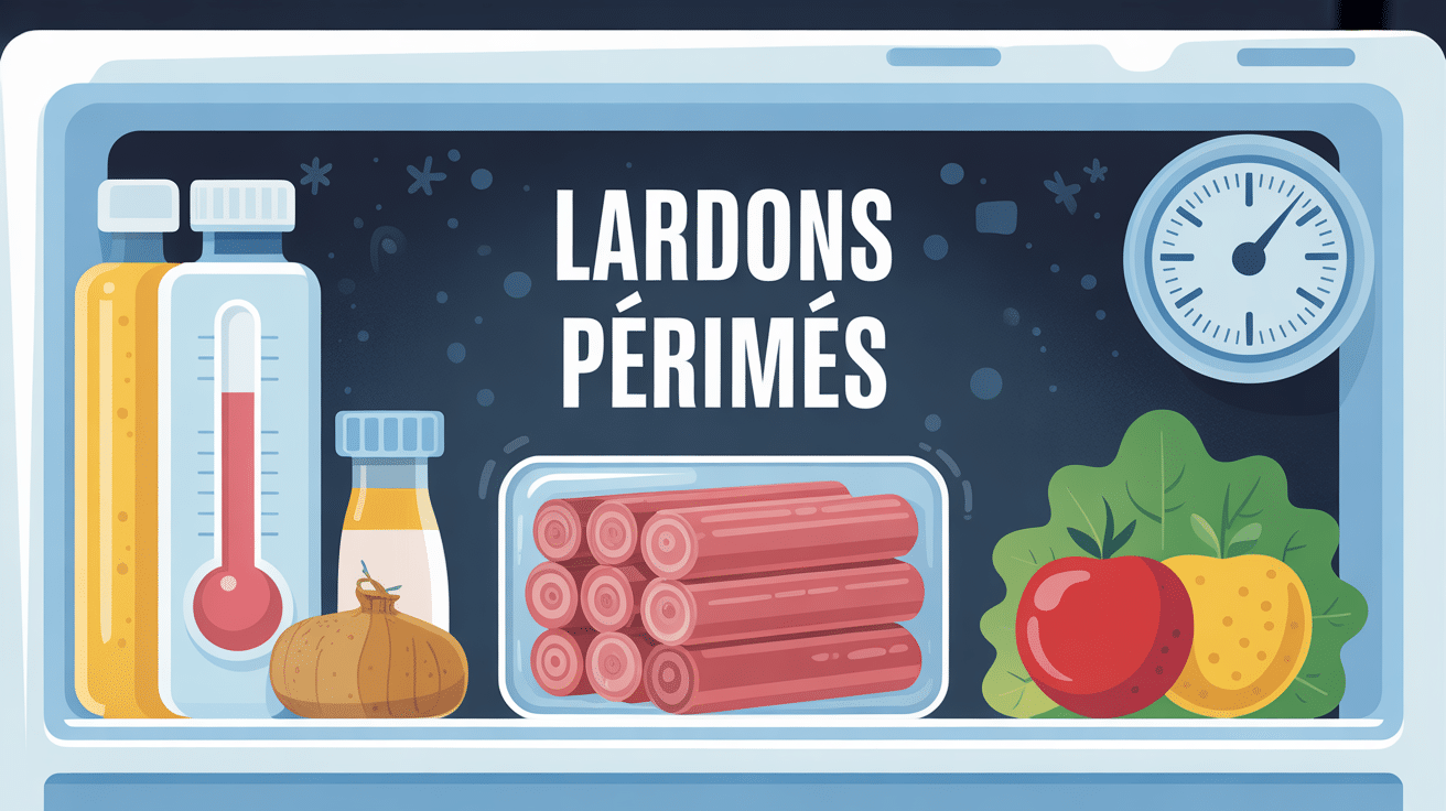peut on manger des lardons périmés paquet dans frigo