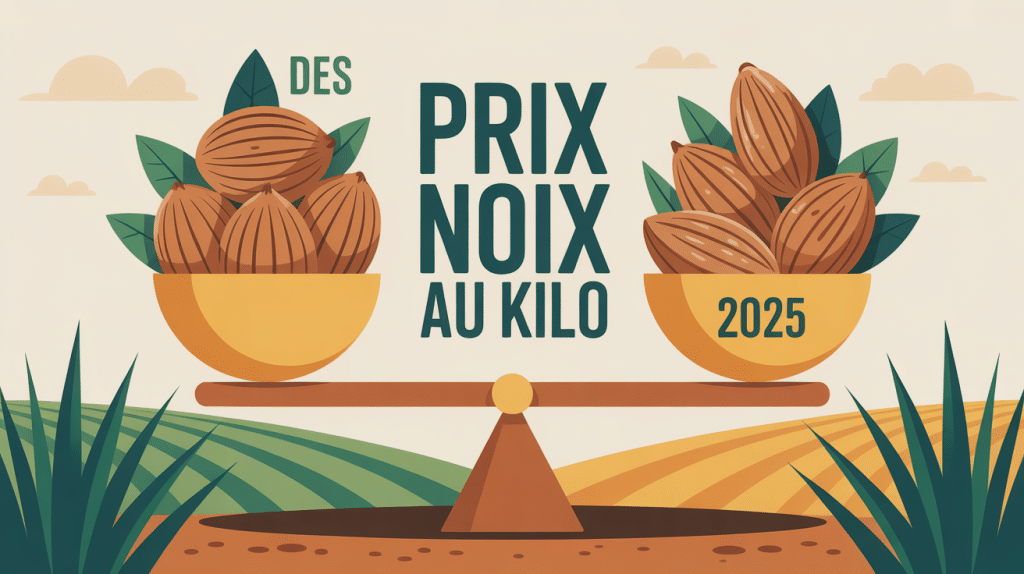 prix des noix au kilo 2025 balance noix illustration