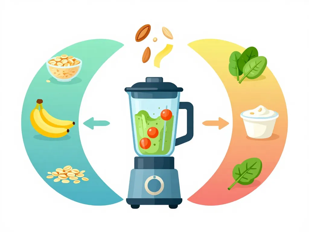 diagramme équilibre smoothie sportif sportif