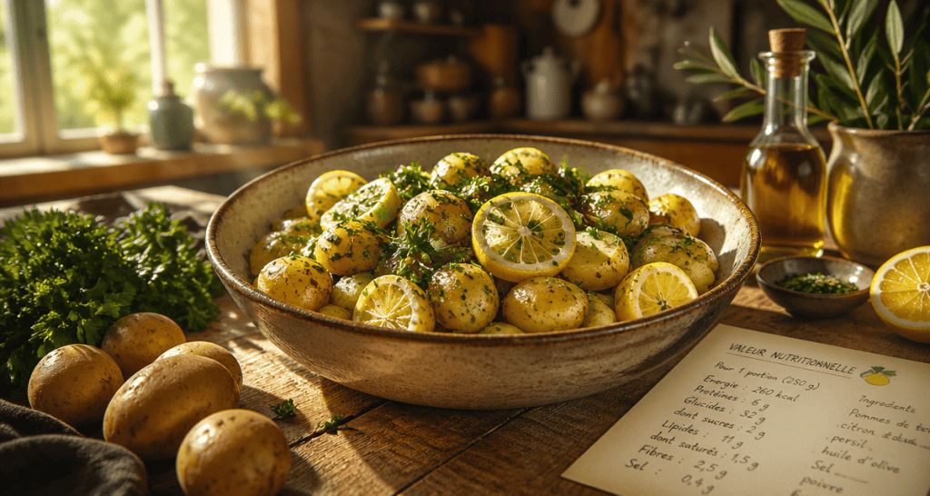 valeur nutritionnelle pommes de terre salade