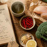 aliments brûle graisse sur table cuisine