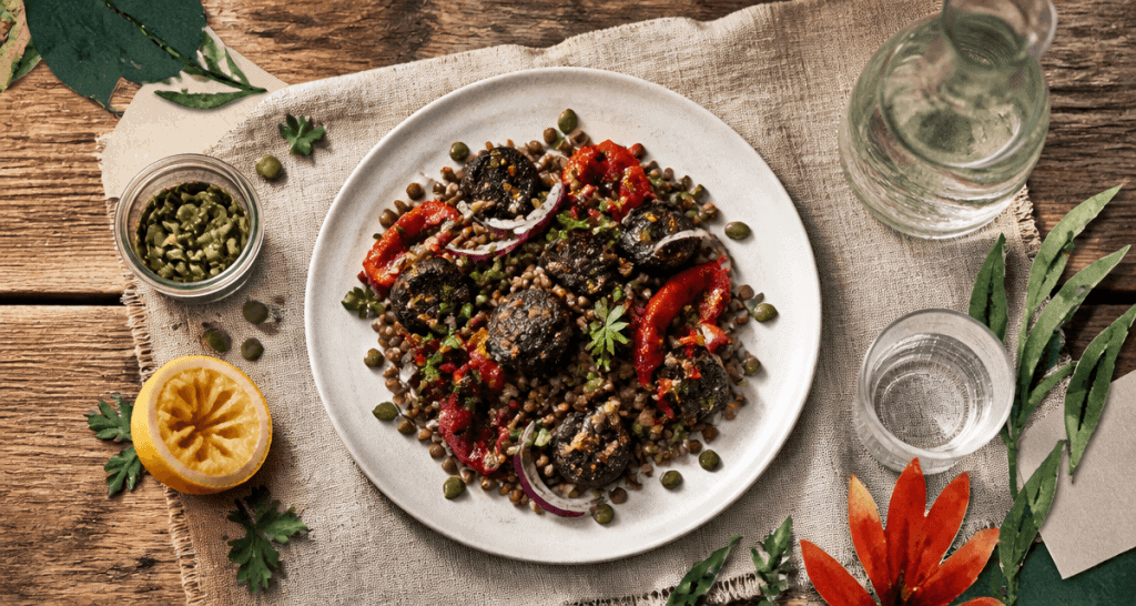 aliments riches en fer anemie salade lentilles boudin noir