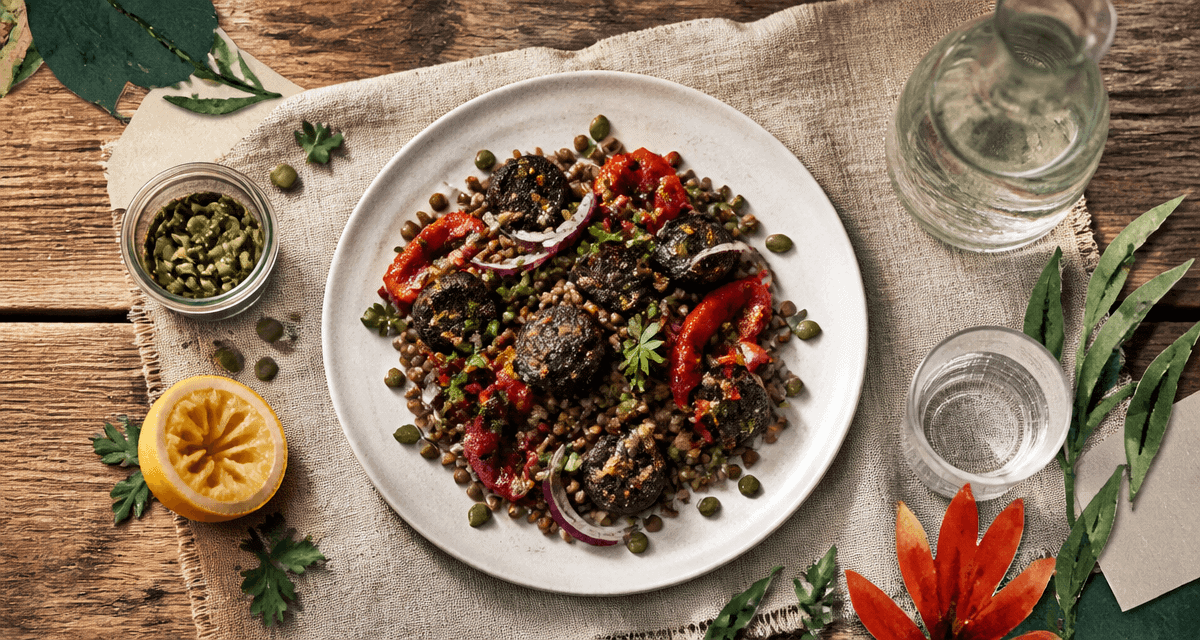 aliments riches en fer anemie salade lentilles boudin noir