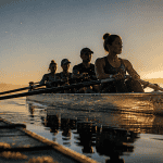 aviron sport équipe mixte lac