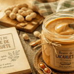 beurre de cacahuete bienfaits artisanal sur table rustique