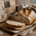 bienfaits du pain au levain miche tranchée