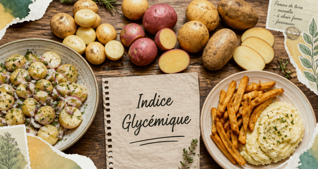 indice glycemique de pomme de terre salade frites puree