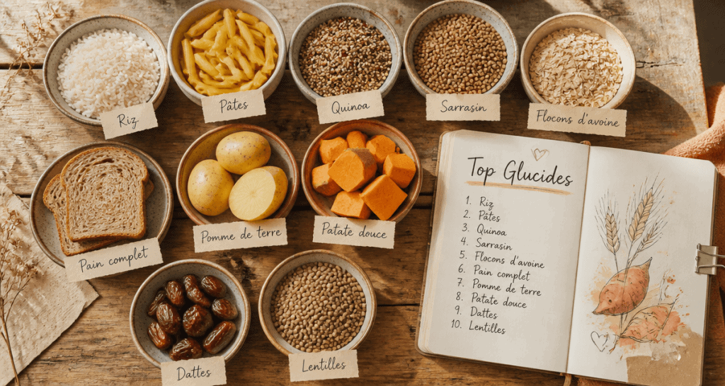 Les 10 aliments les plus riches en glucides en bols