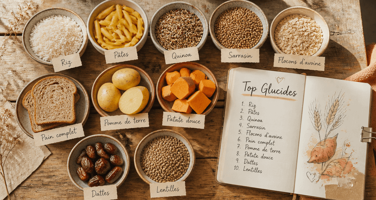 Les 10 aliments les plus riches en glucides en bols