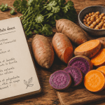 les 5 bienfaits de la patate douce sur une table
