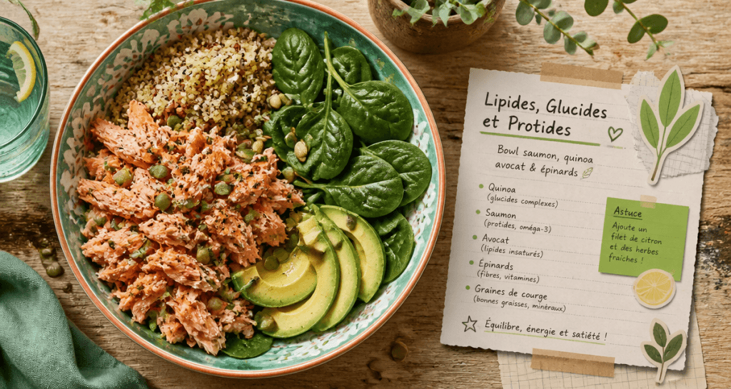 bol repas lipides glucides et protides