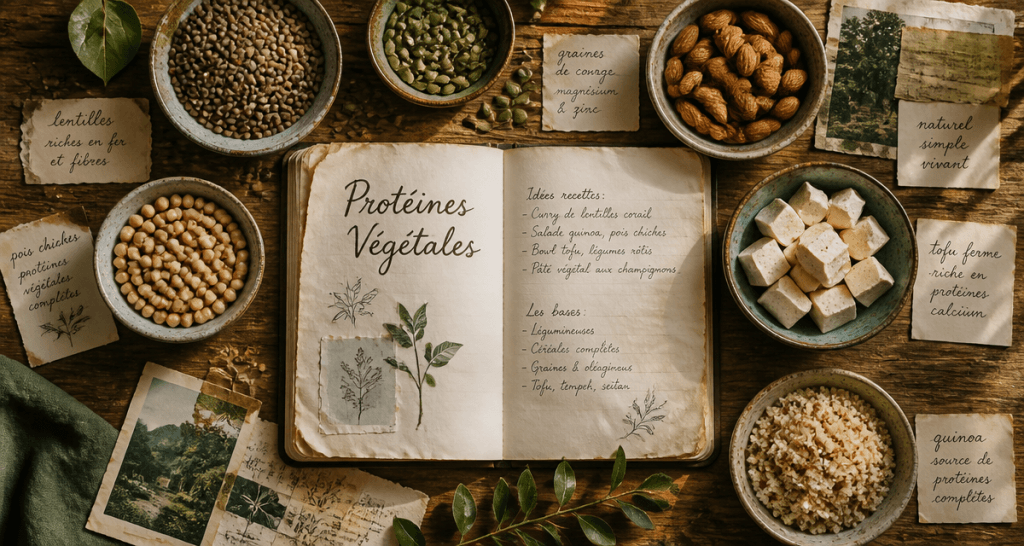 liste des proteines vegetales bols legumes graines tofu quinoa