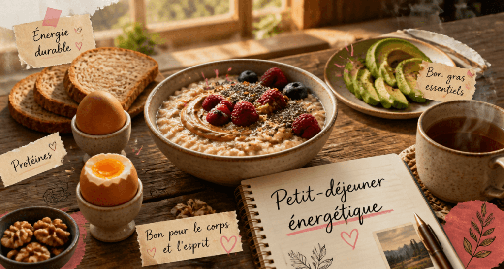 que manger le matin bol avoine œufs avocat