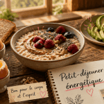 que manger le matin bol avoine œufs avocat