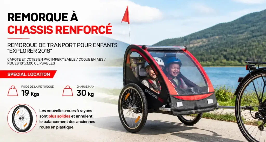 Remorque à chassis renforcé