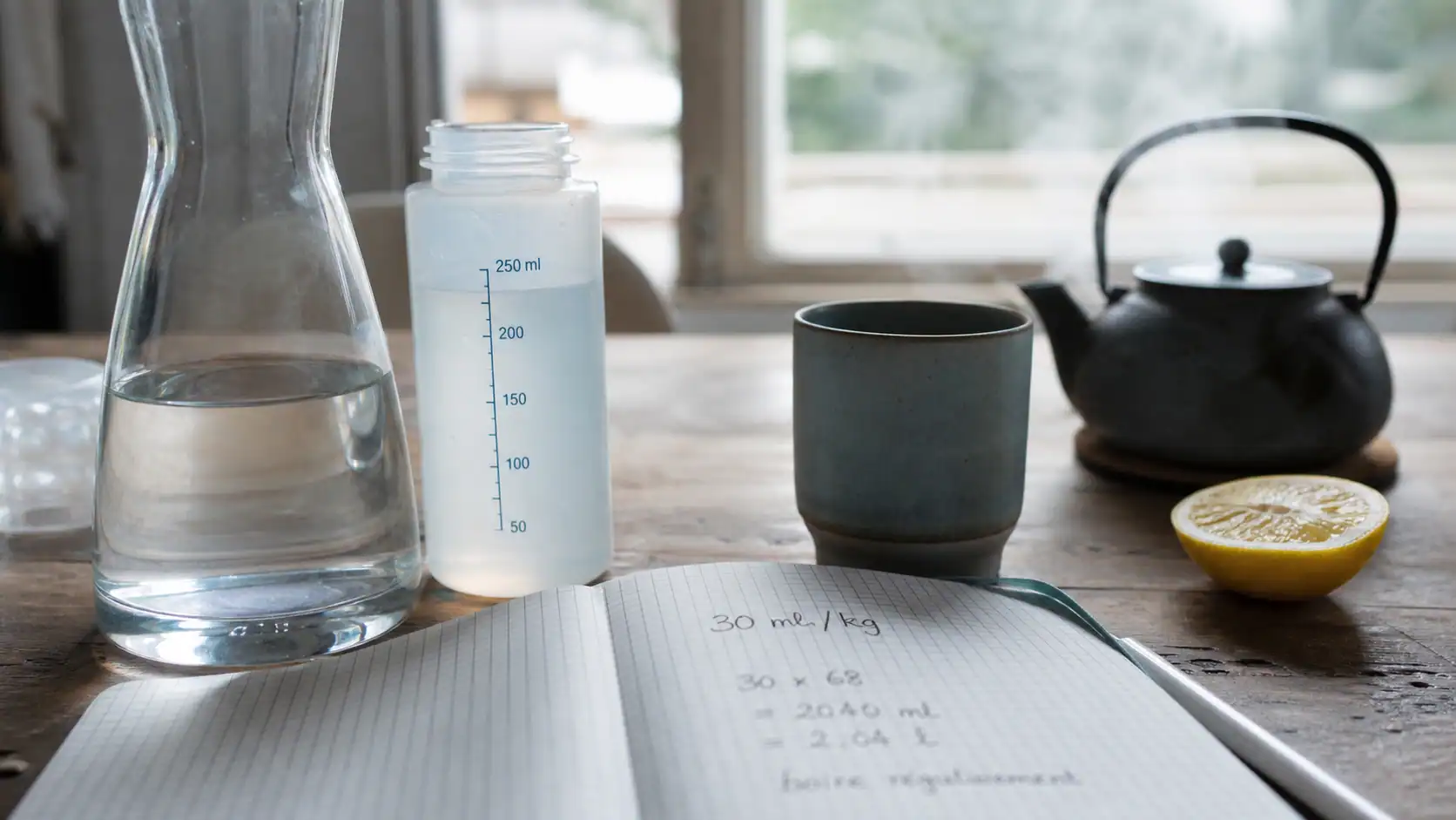Combien d'eau boire par jour : repère 30 ml/kg
