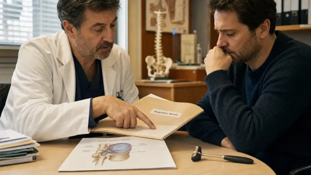 Hernie discale : reconnaître les symptômes, poser le diagnostic et choisir le bon examen