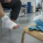 Entorse orteil : gros orteil gonflé, glace froide