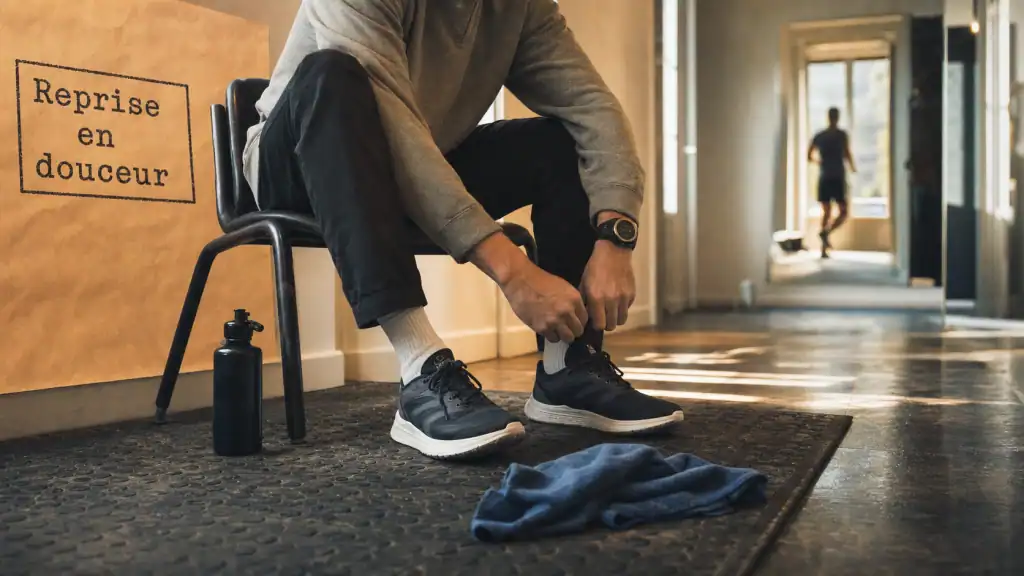 Reprendre le sport en douceur : mobilité et progression simple, tapis et chaussures