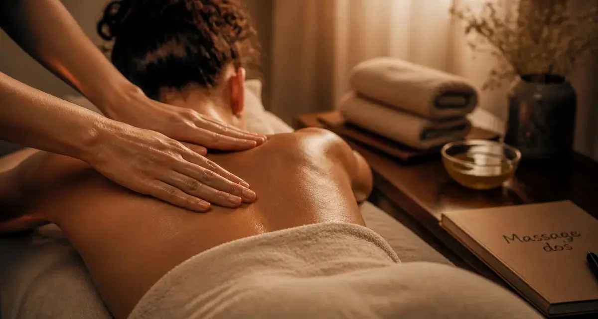 Technique de massage pour le dos : préparation et pression