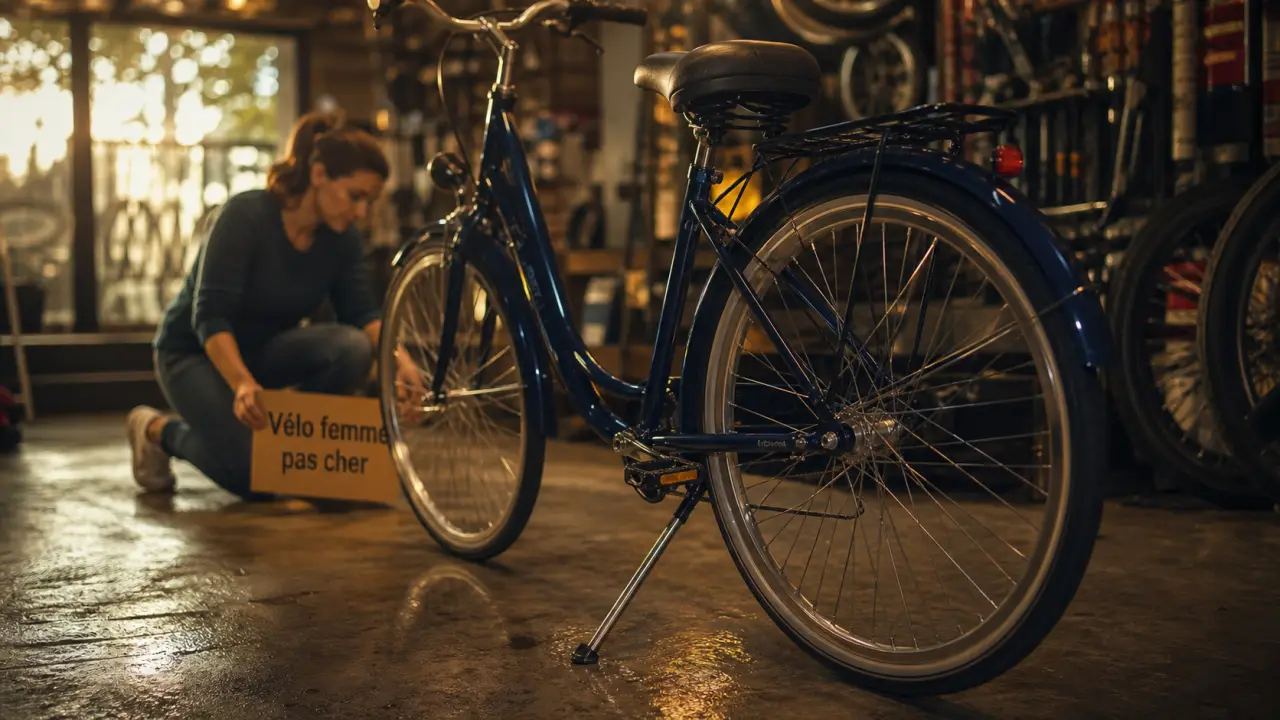 Vélo pas cher femme en boutique : neuf, occasion ou reconditionné