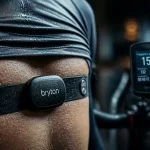 bryton ceinture cardio ECG sur la poitrine, électrodes en contact