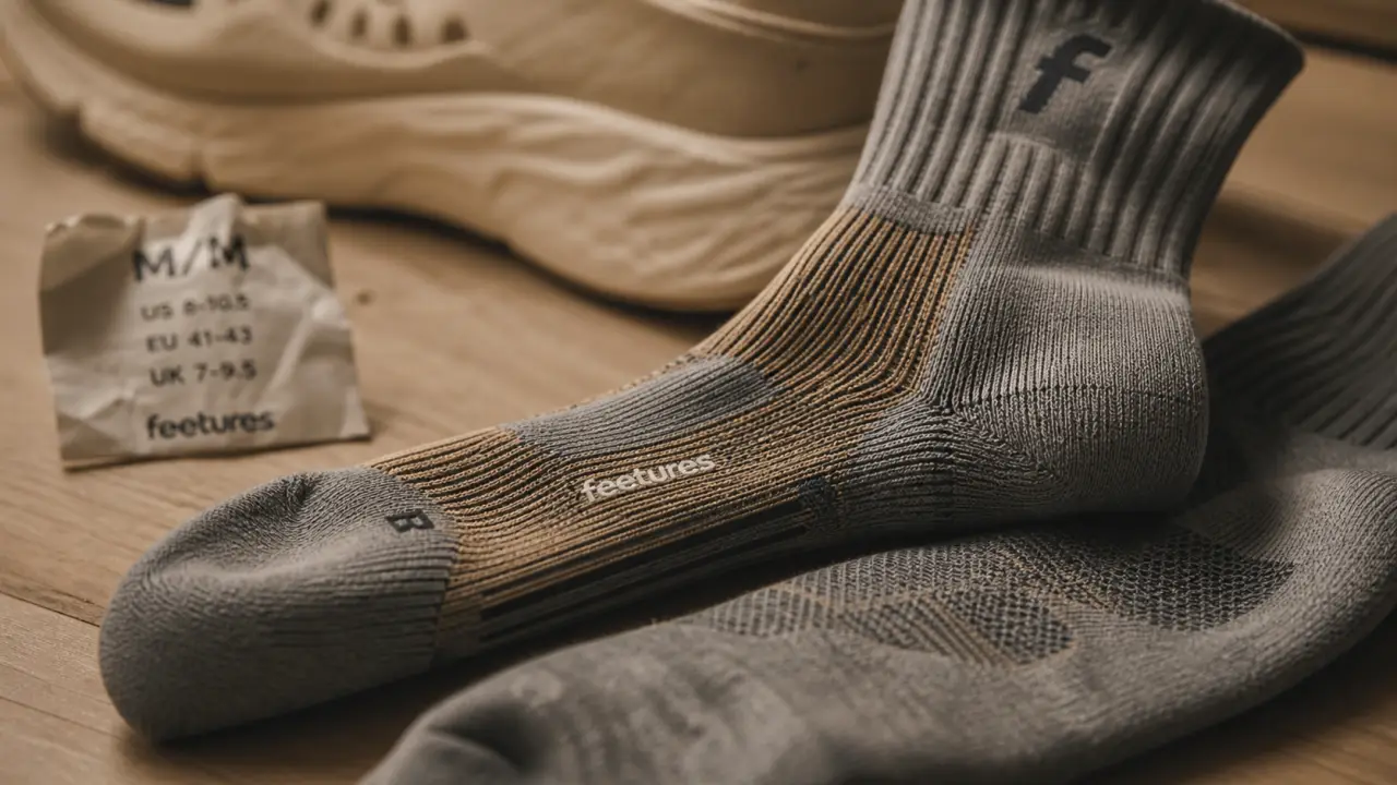 Chaussettes course à pied anti-ampoules avec maintien