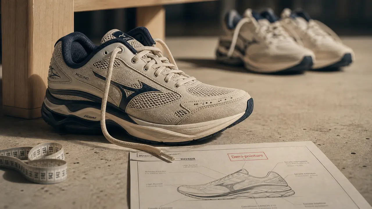 Chaussures course à pied femme : vue semelle et fiche technique pour choisir sans blessures