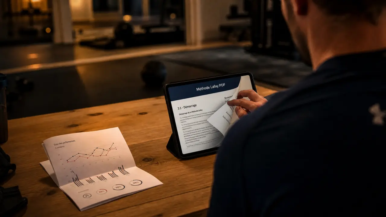 methode lafay programme pdf : 110 exercices sans matériel, page PDF sur tablette