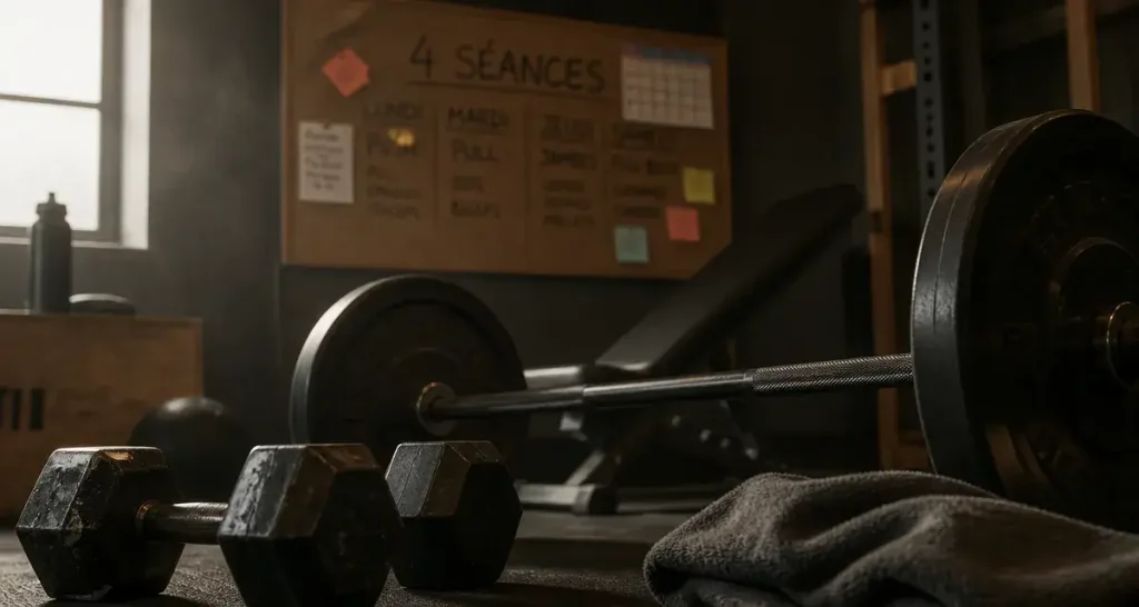 Musculation 4 fois par semaine : résultats, structure et clés de progression