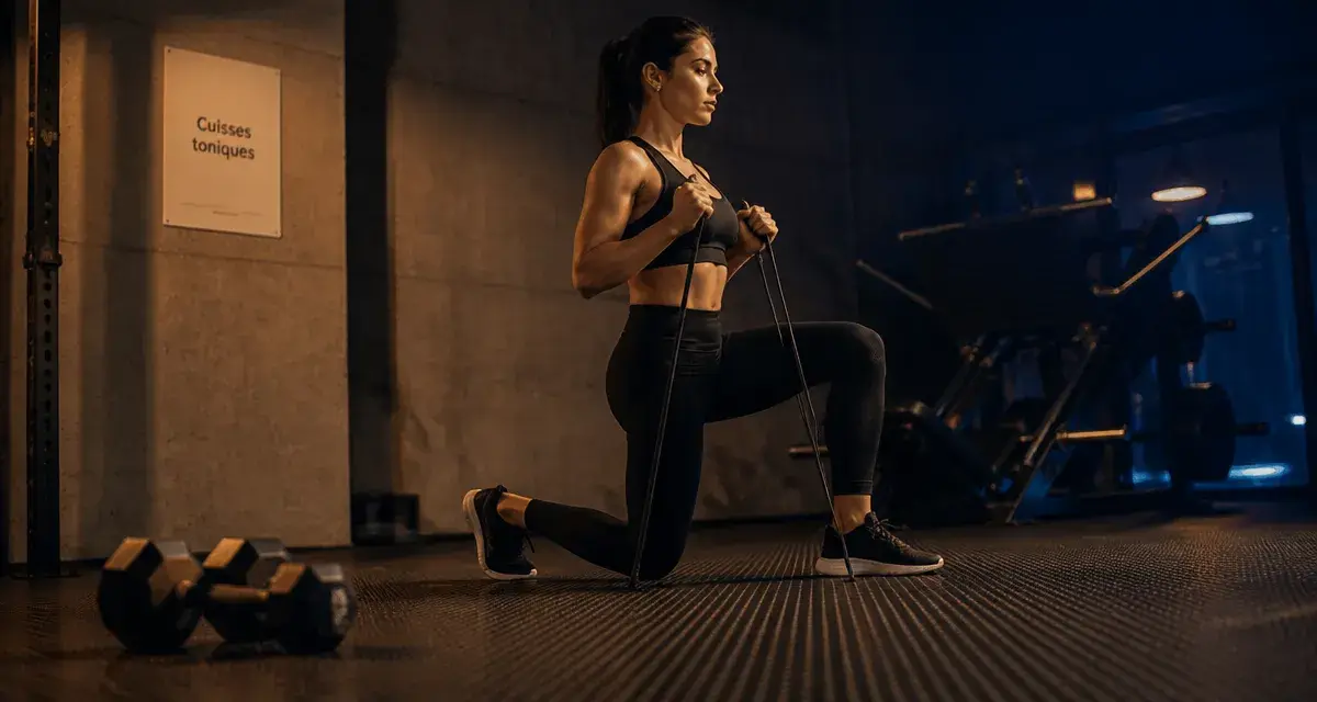 Se muscler les cuisses : fente correcte en salle de sport