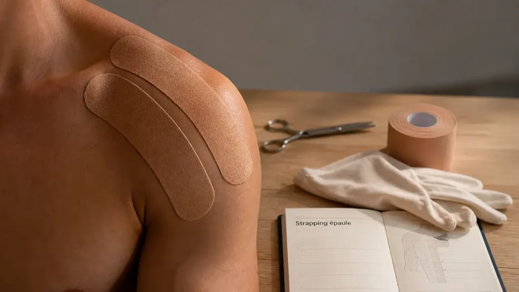 Strapping épaule tendinite : soutien, tension, gestes à éviter