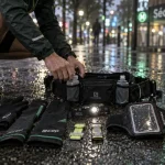 Accessoire pour la course à pied : ceinture de portage et lampe frontale pour running